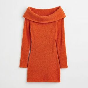 H&M Vibrant Orange Knit Sweater